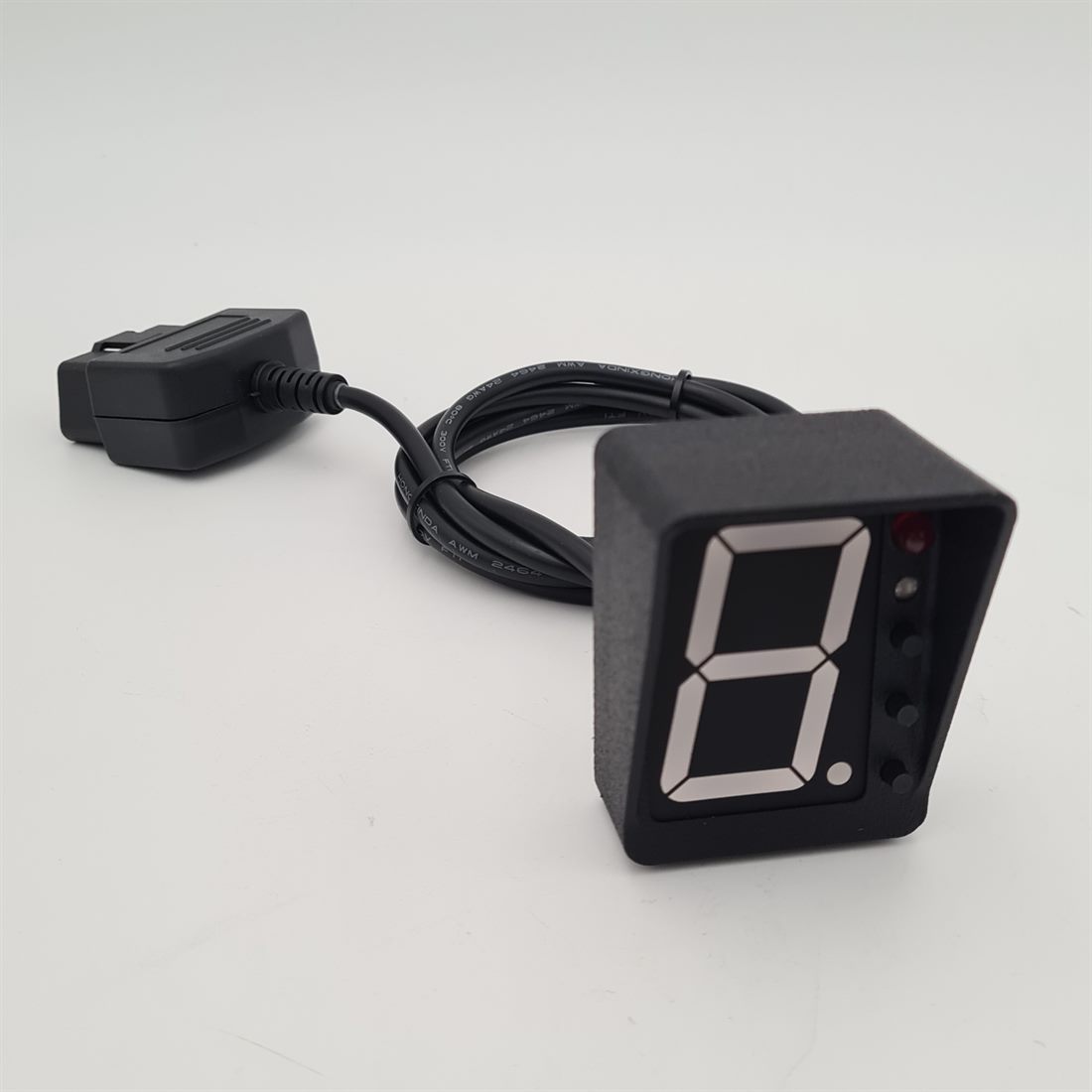 OBD2 Gear Display with OBD-II connector and cable